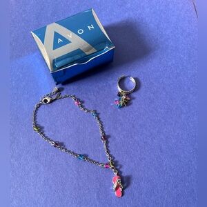 Avon Flip Flop Anklet and Toe Ring Gift Set